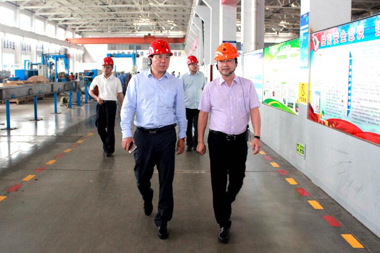 2018年5月25日，北京航天科工一院副院长史红卫、南大科技董事长韩一律向导来公司旅行