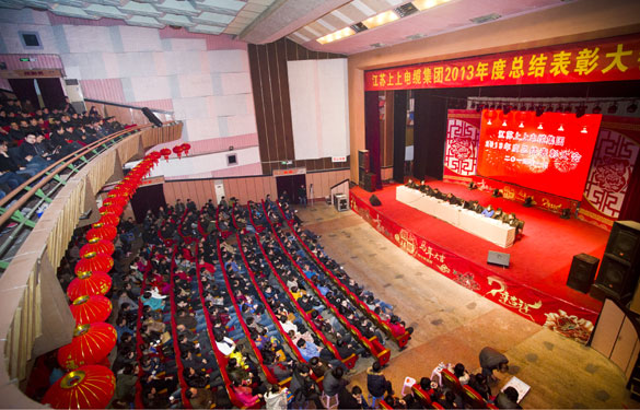 尊龙凯时人生就是搏盛大召开2013年度总结表扬大会