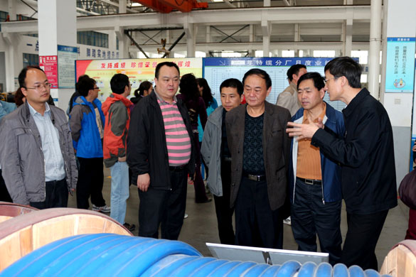 4月25日，常州市发改委向导一行30余人来尊龙凯时人生就是搏电缆旅行