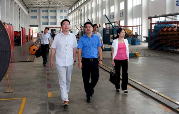 9月10日，溧阳市副市长陈安一行来尊龙凯时人生就是搏电缆调研